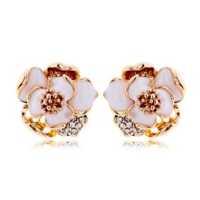 Gold Filled Rose Shape Stud Earrings